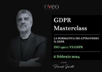 Inveo academy masterclass Gdpr su prospettiva protezione dei dati