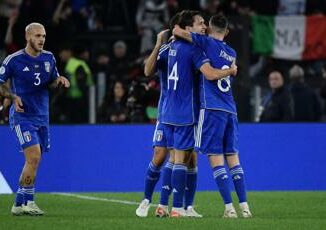 Italia Macedonia del Nord 5 2 cinquina azzurra spareggio con Ucraina per Euro 2024