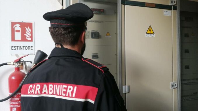 Controllo dei carabinieri furto energia palermo