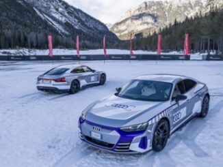 A Cortina Audi RS e tron GT ice race edition