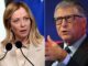 Bill Gates a Palazzo Chigi incontro di unora con Giorgia Meloni