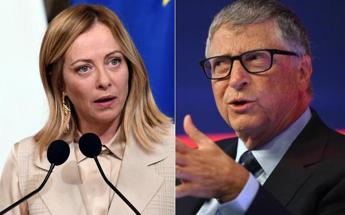 Bill Gates a Palazzo Chigi incontro di unora con Giorgia Meloni