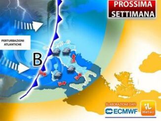 Maltempo sullItalia arriva doppia perturbazione previsioni meteo prossima settimana