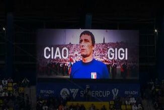 Morte Gigi Riva fischi durante minuto di silenzio in Supercoppa