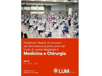 Universita alla Lum fissate le prove di ammissione al Corso di laurea Medicina e chirurgia