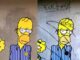 W Hitler e Fuck Israele scritte antisemite sul murale dei Simpson al Memoriale della Shoah