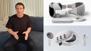 Mark Zuckerberg recensisce Apple Vision Pro Quest 3 e migliore su tutto