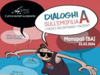 Malattie rare prosegue Dialoghi sullemofilia A il 23 tappa a Monopoli