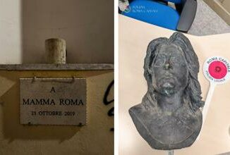 Roma busto di Anna Magnani divelto a Trastevere indagini in corso