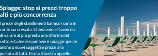 Balneari petizione Altroconsumo per chiedere al governo riforma e spiagge aperte