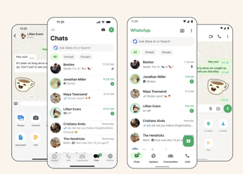 WhatsApp cambia design su iOS e Android le novita