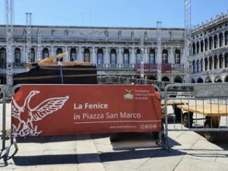 Omaggio a Giacomo Puccini in piazza San Marco a Venezia