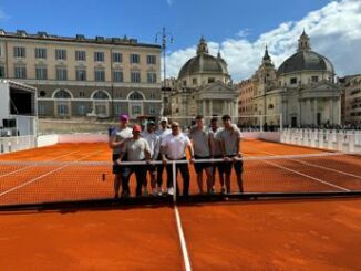 Pierluigi Troiani Mari Sport Sistem Un campo da tennis in Piazza del Popolo. Cosi Roma ha unito sport e turismo