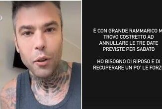 Fedez stop forzato dopo il ricovero Ho bisogno di riposo