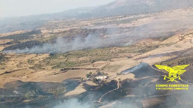 Incendi di Nurri località Monte Cugussì e Case Matta (distanza tra le due insorgenze < 2 km)