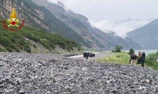 Sondrio frana lungo via della Val a Livigno