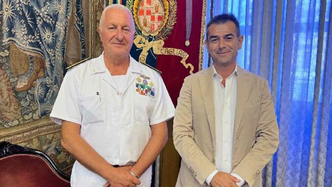 Il sindaco Massimo Zedda incontra l’Ammiraglio Enrico Pacioni