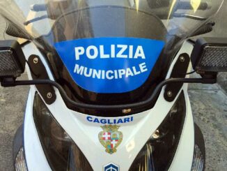 moto della polizia municipale di Cagliari