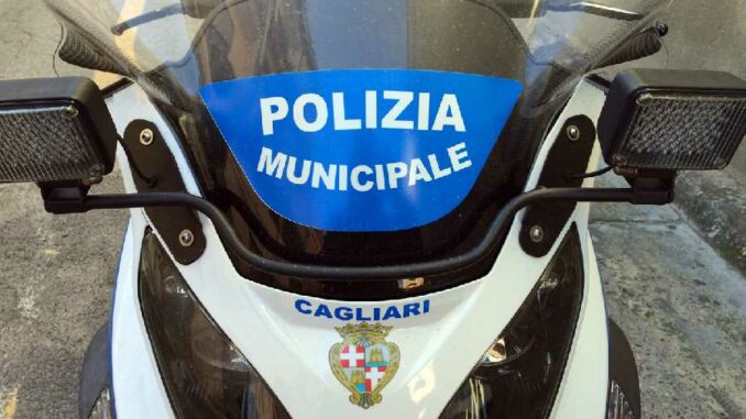 moto della polizia municipale di Cagliari