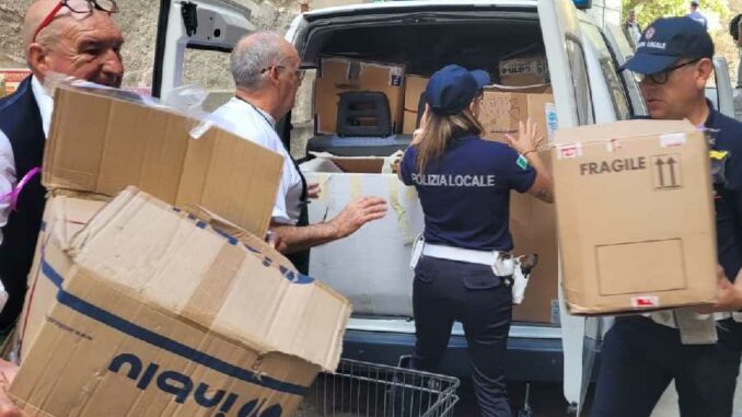 Donazioni della Polizia Locale di Sassari