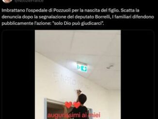 Pozzuoli imbrattano muro ospedale per nascita del figlio Bryan Video