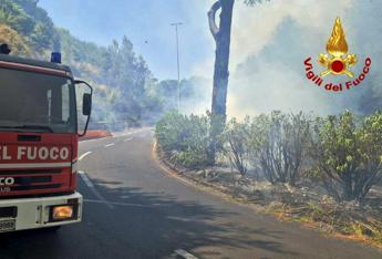 Roma nuovo incendio a Monte Carnevale