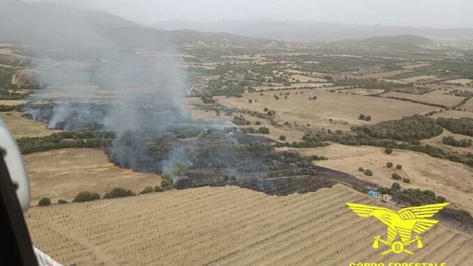 Incendio a villaperuccio