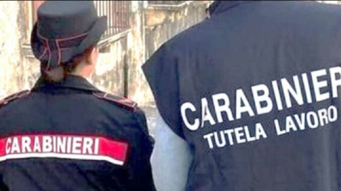 Carabinieri tutela lavoro