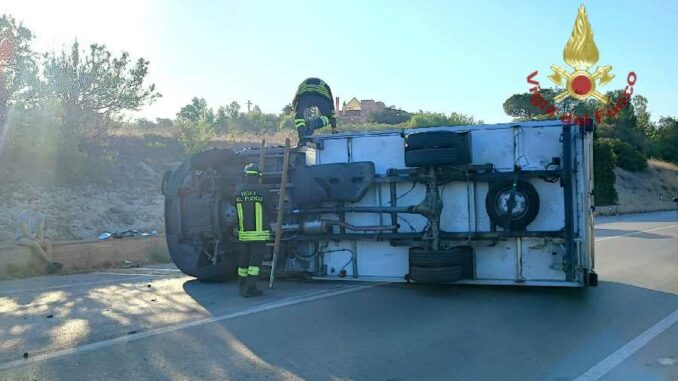 Incidente stradale nella 125 a quartucciu