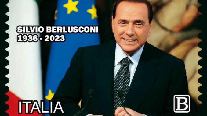 Francobollo commemorativo Silvio Berlusconi