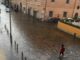 Bomba dacqua a Roma pioggia e vento forte strade allagate Foto