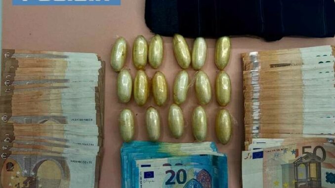 ovuli di droga sequestrati a sestu