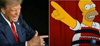 I migranti mangiano i cani Trump copia i Simpson