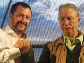 Lega Salvini a casa di Bossi a Gemonio Una bella chiacchierata