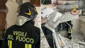 Roma esplosione per fuga di gas in appartamento un ferito grave