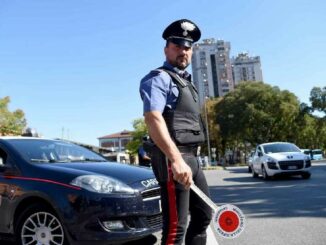 Posto di blocco dei Carabinieri