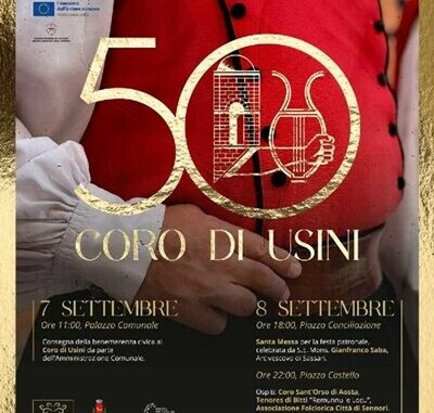 Locandina 50 anni coro di Usini