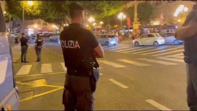 controlli della polizia di stato a Cagliari