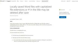 Allerta su Word un bug cancella i file invece di salvarli