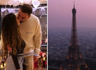 Donnarumma la proposta di matrimonio ad Alessia nella citta dellamore Video