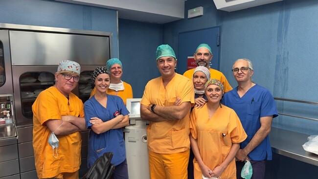 equipe Cafarelli Cagliari laser Holmio per trattamento prostata