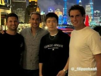 Inter rispunta Steven Zhang la foto su Instagram con Fognini