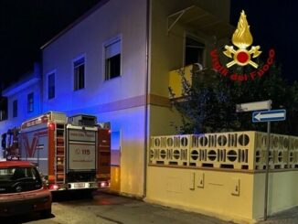 incendio abitazione a Selargius