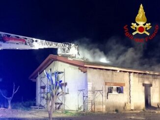 incendio abitazione a Sestu