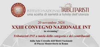 Int mercoledi 20 novembre convegno nazionale tributaristi