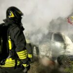 Incendio auto ad Assemini